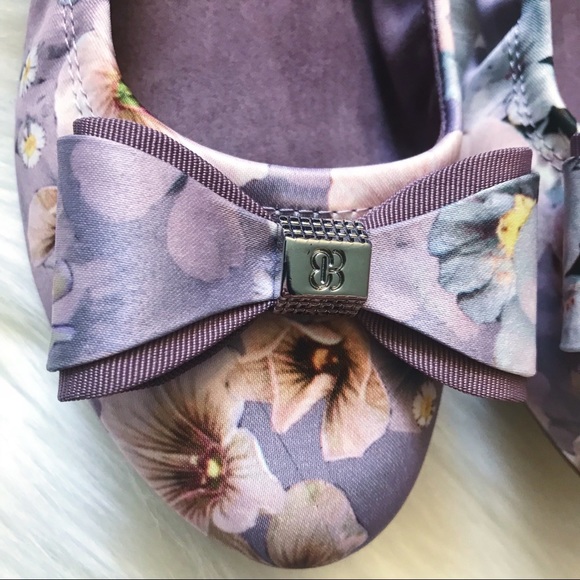 BANDOLINO | light purple floral ballet flats - Picture 4 of 8